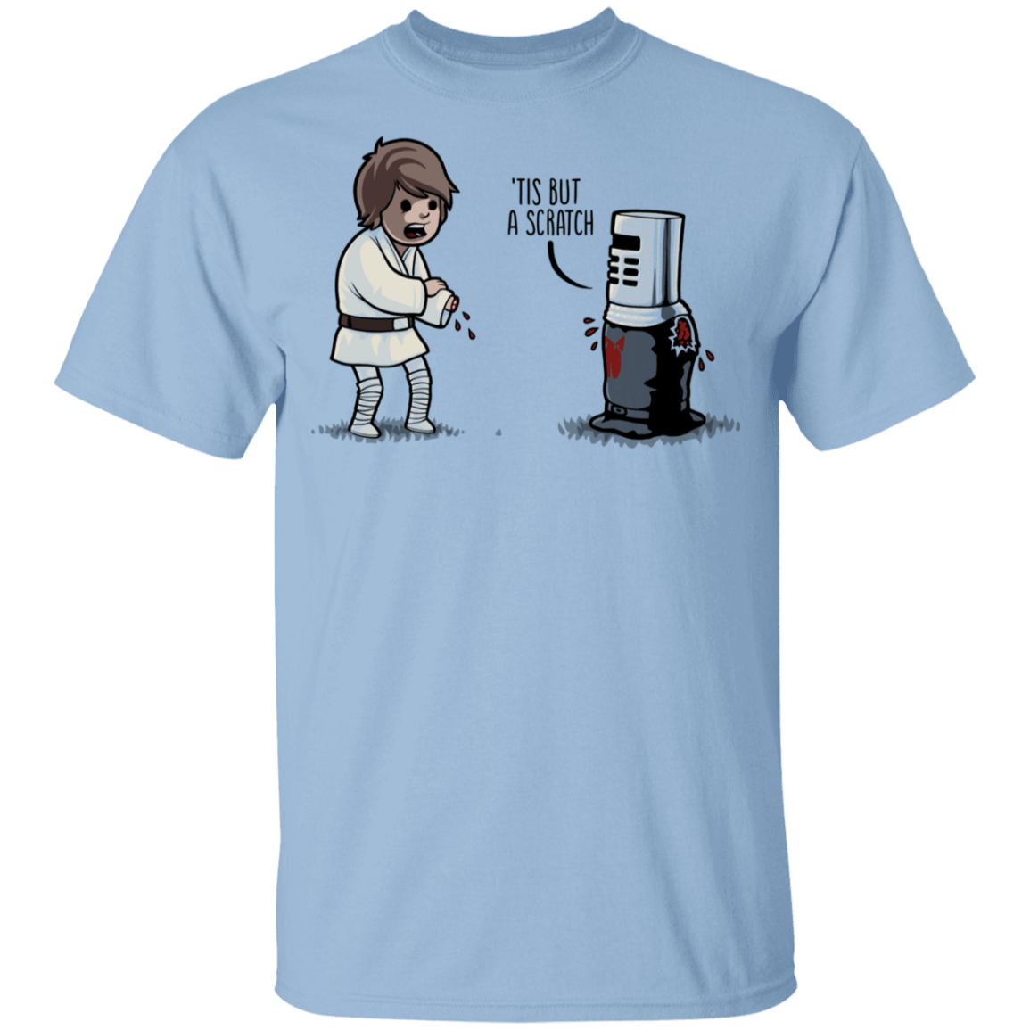 T-Shirts Light Blue / YXS Tis But A Scratch Youth T-Shirt