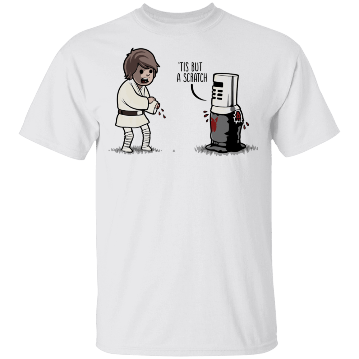 T-Shirts White / YXS Tis But A Scratch Youth T-Shirt