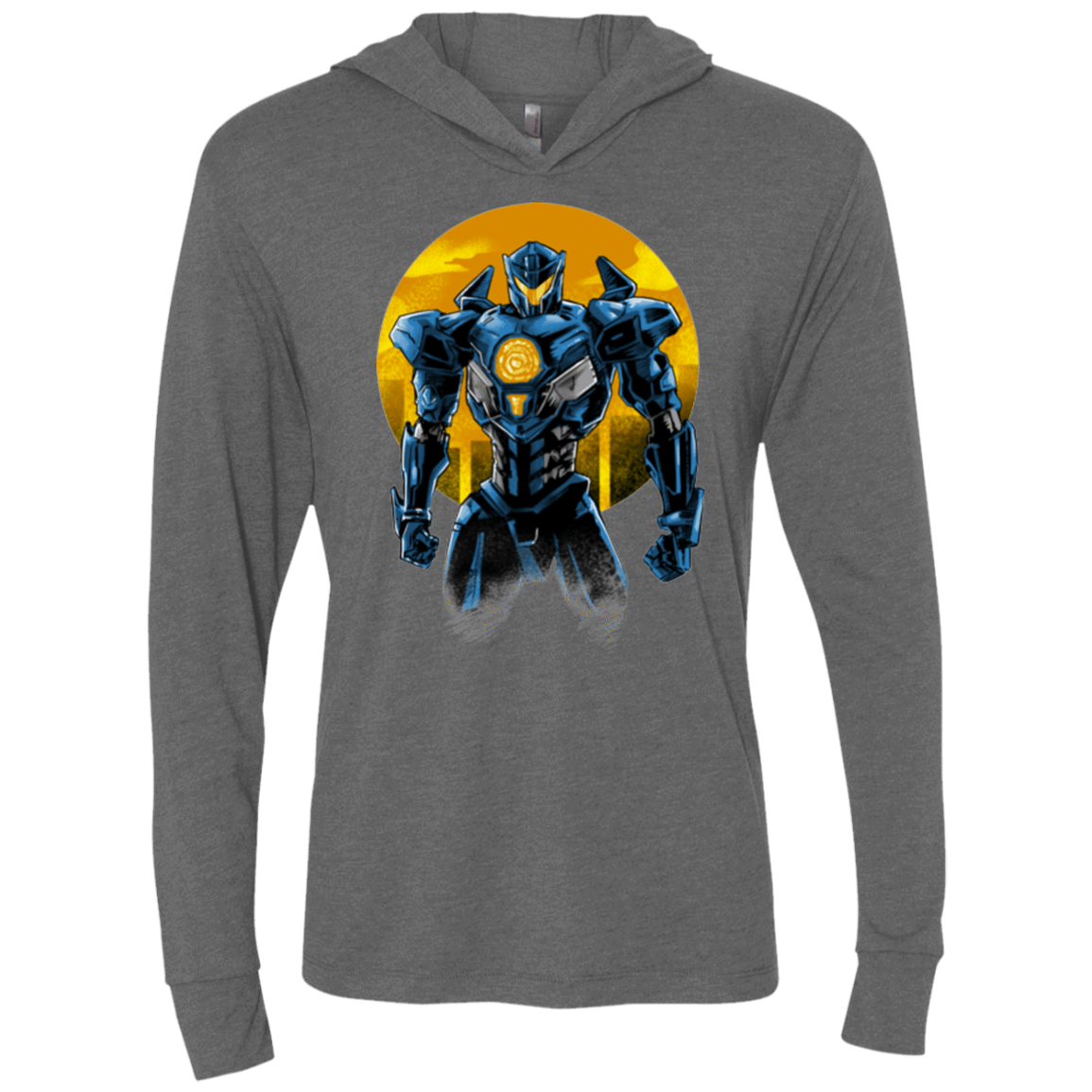 Titan Avenger Triblend Long Sleeve Hoodie Tee
