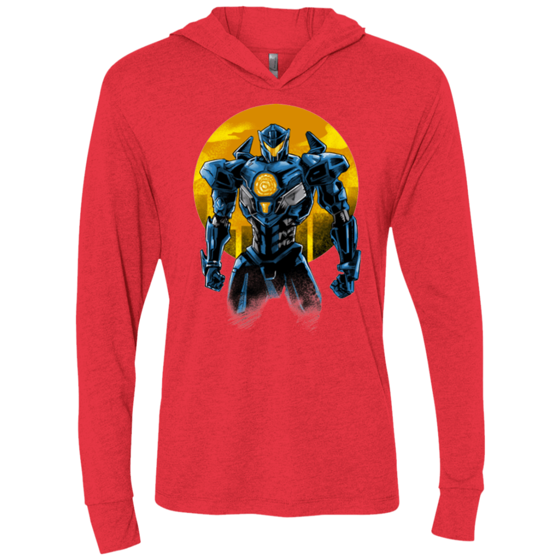 Titan Avenger Triblend Long Sleeve Hoodie Tee