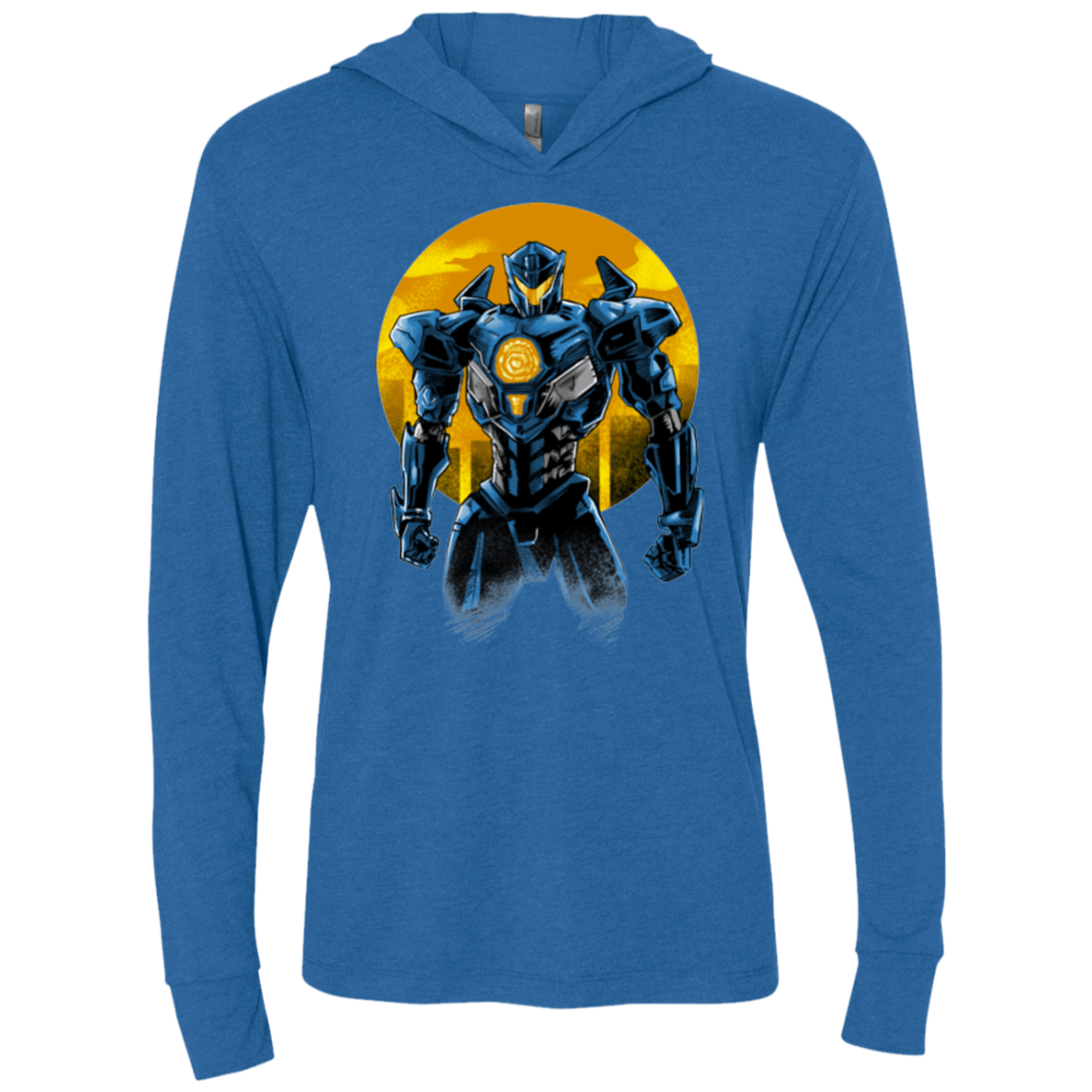 Titan Avenger Triblend Long Sleeve Hoodie Tee