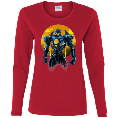 T-Shirts Red / S Titan Avenger Women's Long Sleeve T-Shirt