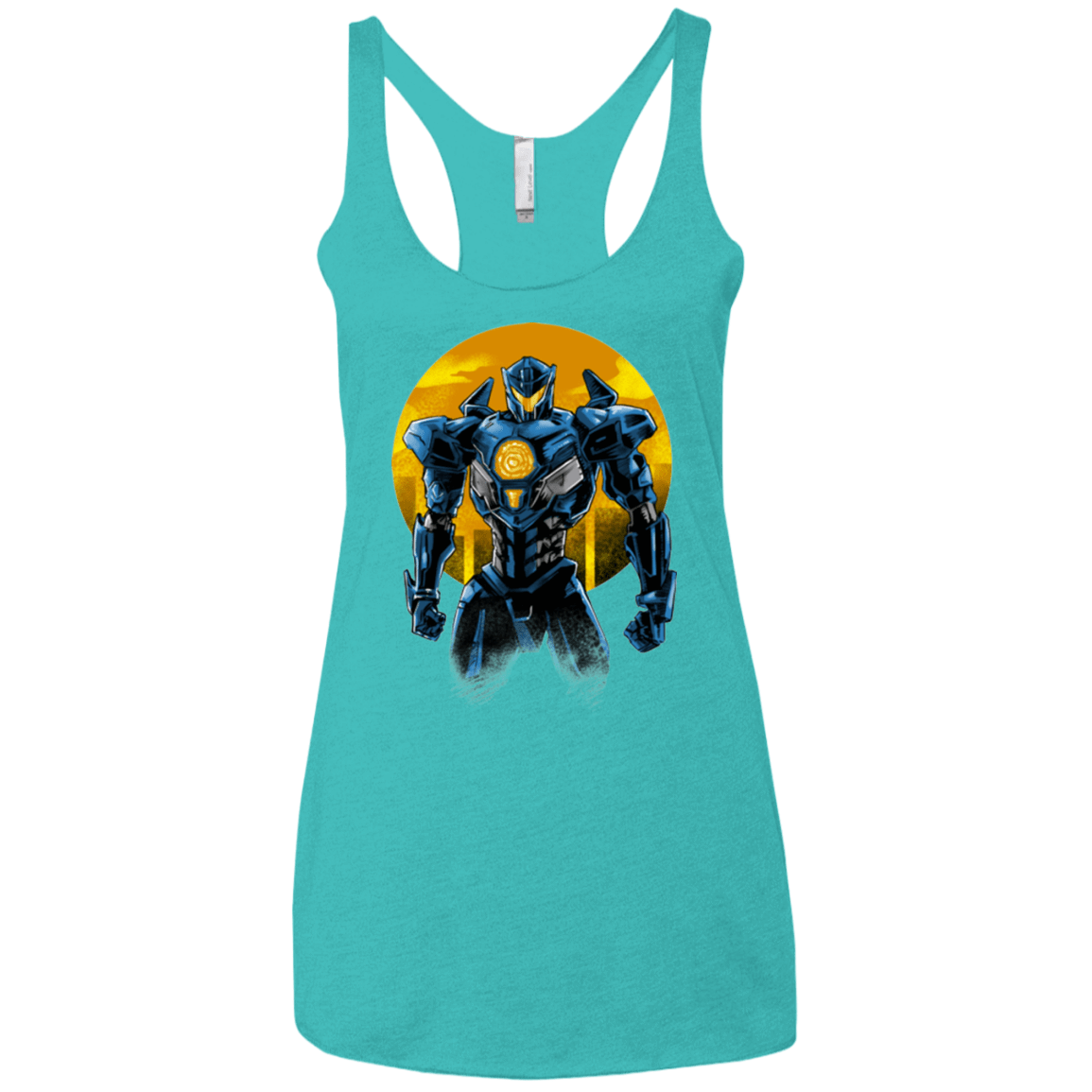 T-Shirts Tahiti Blue / X-Small Titan Avenger Women's Triblend Racerback Tank