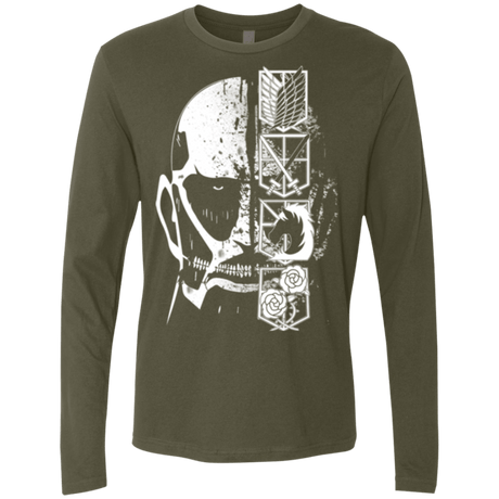 T-Shirts Military Green / Small Titan Black Men's Premium Long Sleeve