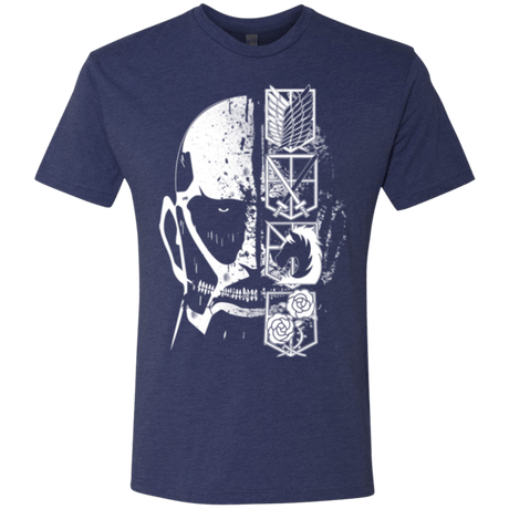 T-Shirts Vintage Navy / Small Titan Black Men's Triblend T-Shirt