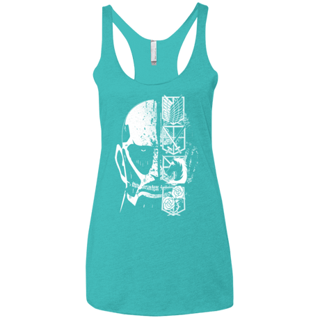 T-Shirts Tahiti Blue / X-Small Titan Black Women's Triblend Racerback Tank