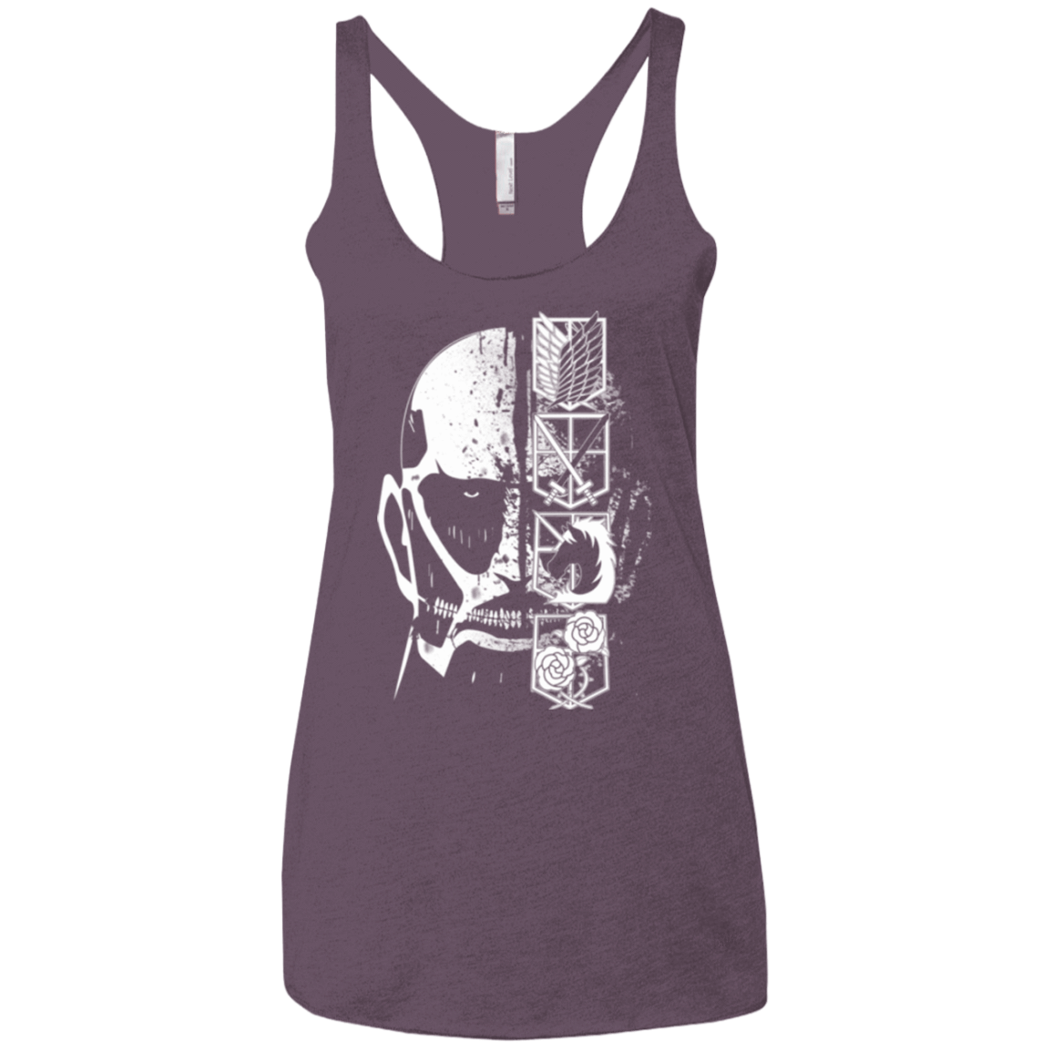 T-Shirts Vintage Purple / X-Small Titan Black Women's Triblend Racerback Tank