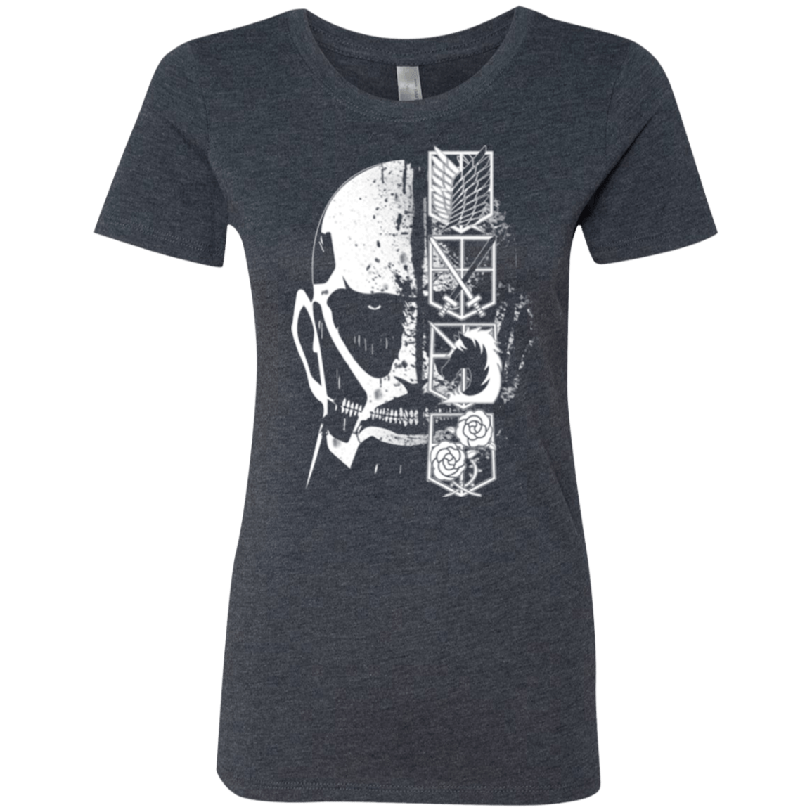 T-Shirts Vintage Navy / Small Titan Black Women's Triblend T-Shirt