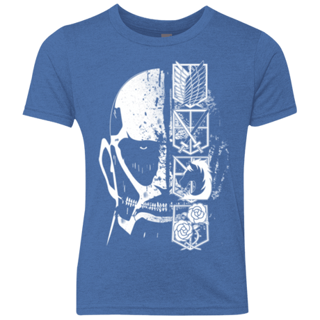 T-Shirts Vintage Royal / YXS Titan Black Youth Triblend T-Shirt