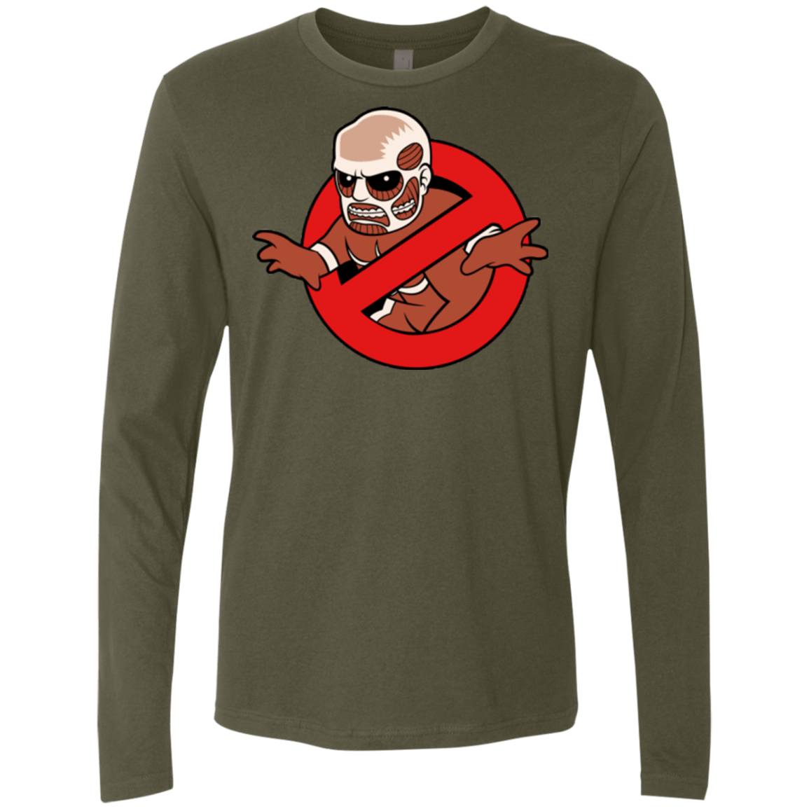 T-Shirts Military Green / Small Titan Busters Men's Premium Long Sleeve