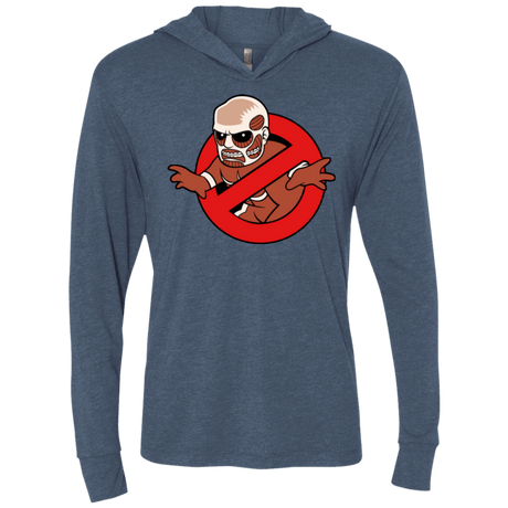 T-Shirts Indigo / X-Small Titan Busters Triblend Long Sleeve Hoodie Tee