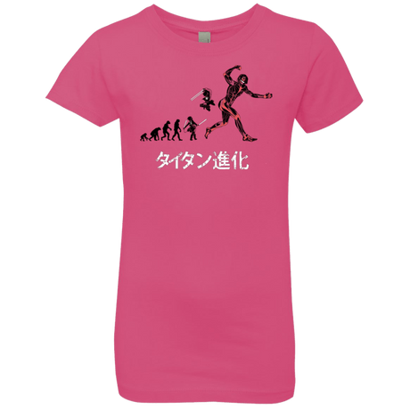 T-Shirts Hot Pink / YXS Titan Evolution Girls Premium T-Shirt