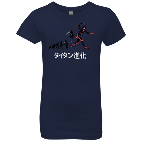 T-Shirts Midnight Navy / YXS Titan Evolution Girls Premium T-Shirt