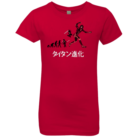 T-Shirts Red / YXS Titan Evolution Girls Premium T-Shirt