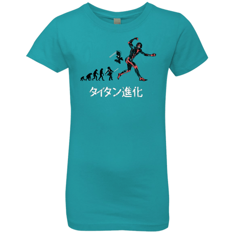 T-Shirts Tahiti Blue / YXS Titan Evolution Girls Premium T-Shirt