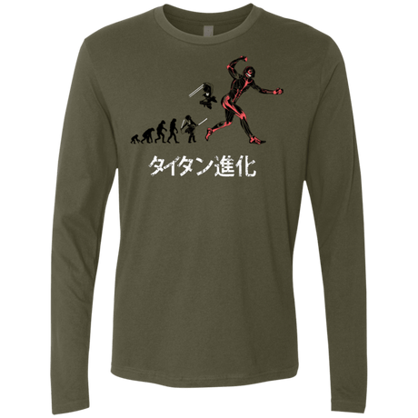 T-Shirts Military Green / Small Titan Evolution Men's Premium Long Sleeve