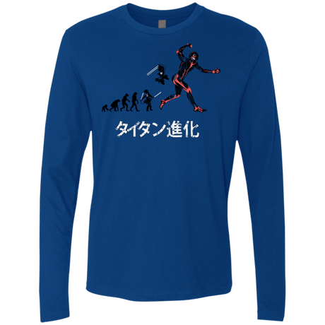 T-Shirts Royal / Small Titan Evolution Men's Premium Long Sleeve