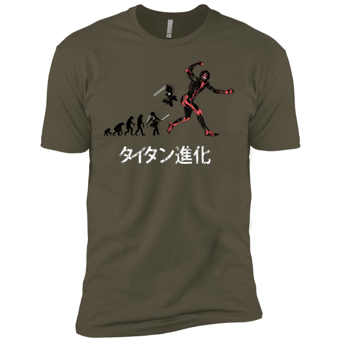 T-Shirts Military Green / X-Small Titan Evolution Men's Premium T-Shirt