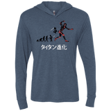 T-Shirts Indigo / X-Small Titan Evolution Triblend Long Sleeve Hoodie Tee