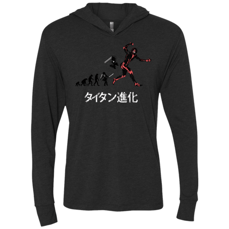 T-Shirts Vintage Black / X-Small Titan Evolution Triblend Long Sleeve Hoodie Tee