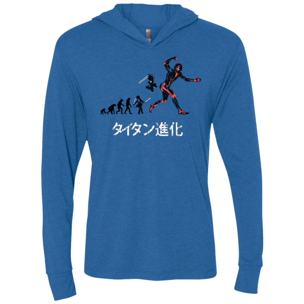 T-Shirts Vintage Royal / X-Small Titan Evolution Triblend Long Sleeve Hoodie Tee