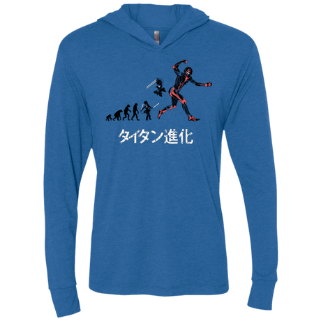 T-Shirts Vintage Royal / X-Small Titan Evolution Triblend Long Sleeve Hoodie Tee