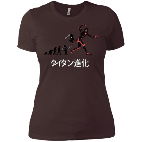 T-Shirts Dark Chocolate / X-Small Titan Evolution Women's Premium T-Shirt