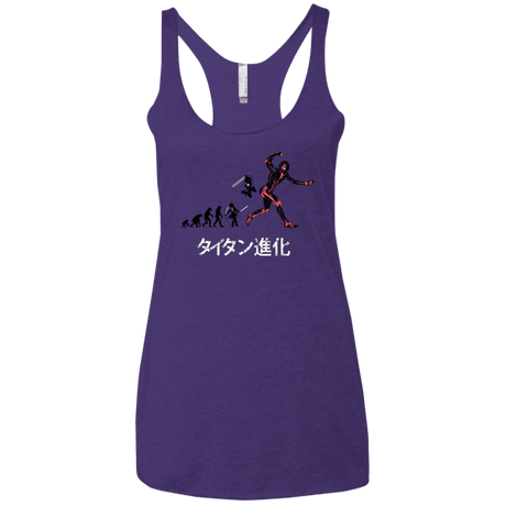 T-Shirts Purple / X-Small Titan Evolution Women's Triblend Racerback Tank