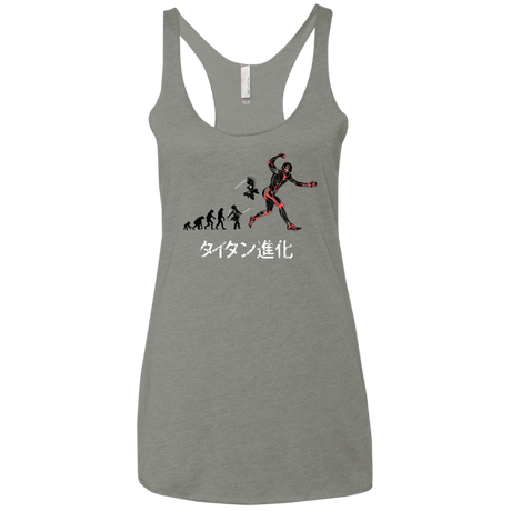 T-Shirts Venetian Grey / X-Small Titan Evolution Women's Triblend Racerback Tank