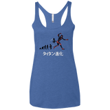 T-Shirts Vintage Royal / X-Small Titan Evolution Women's Triblend Racerback Tank