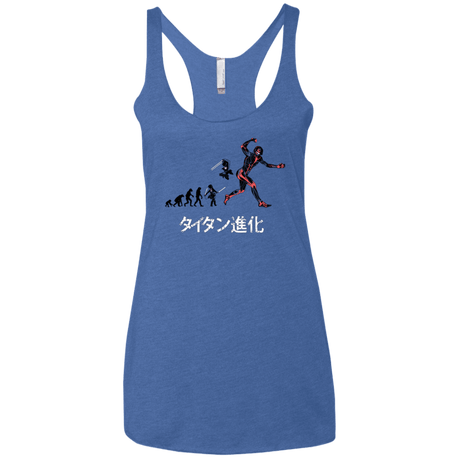 T-Shirts Vintage Royal / X-Small Titan Evolution Women's Triblend Racerback Tank