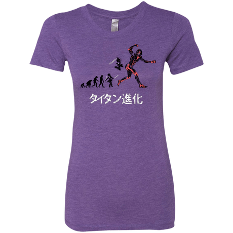 T-Shirts Purple Rush / Small Titan Evolution Women's Triblend T-Shirt