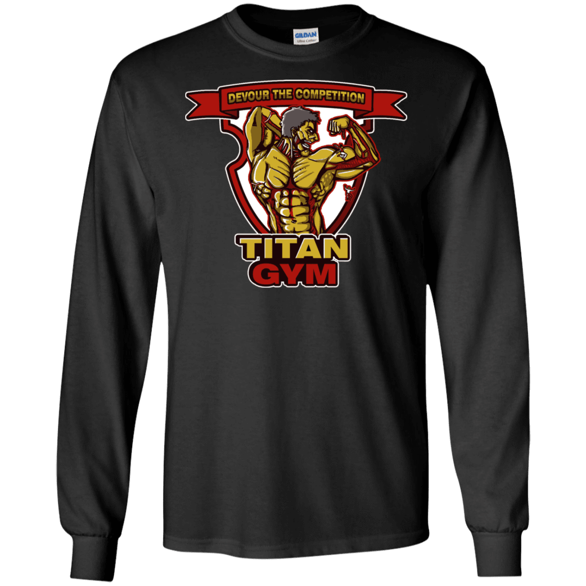 T-Shirts Black / S Titan Gym Men's Long Sleeve T-Shirt