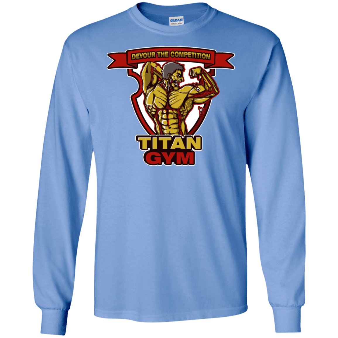 T-Shirts Carolina Blue / S Titan Gym Men's Long Sleeve T-Shirt