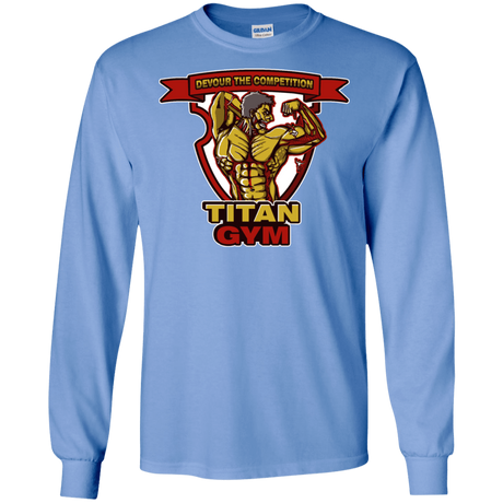 T-Shirts Carolina Blue / S Titan Gym Men's Long Sleeve T-Shirt