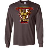 T-Shirts Dark Chocolate / S Titan Gym Men's Long Sleeve T-Shirt