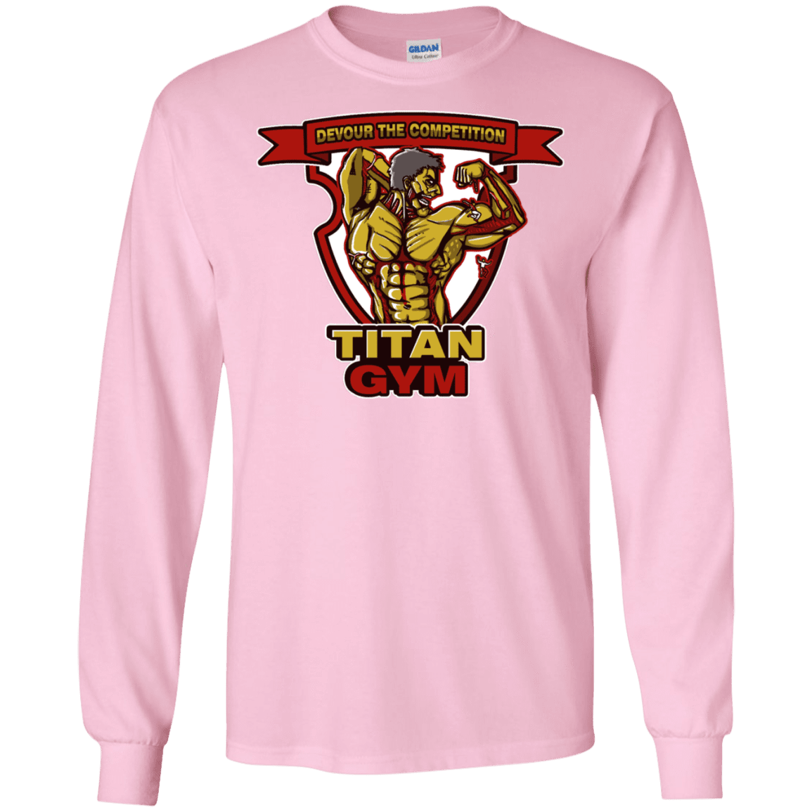 T-Shirts Light Pink / S Titan Gym Men's Long Sleeve T-Shirt