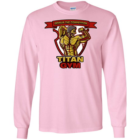 T-Shirts Light Pink / S Titan Gym Men's Long Sleeve T-Shirt