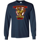 T-Shirts Navy / S Titan Gym Men's Long Sleeve T-Shirt