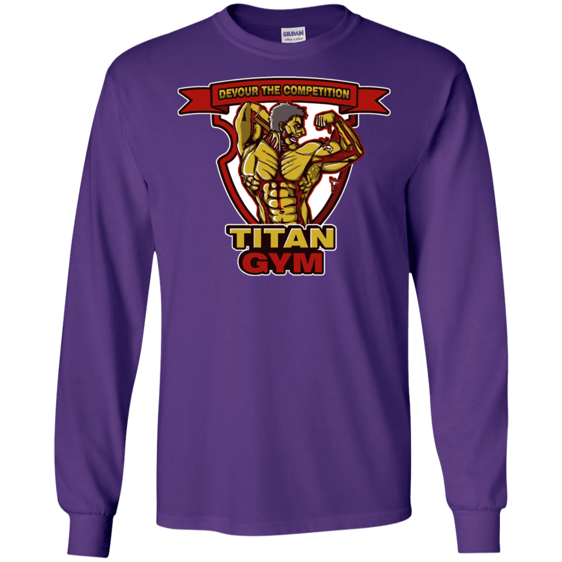 T-Shirts Purple / S Titan Gym Men's Long Sleeve T-Shirt