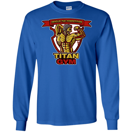 T-Shirts Royal / S Titan Gym Men's Long Sleeve T-Shirt