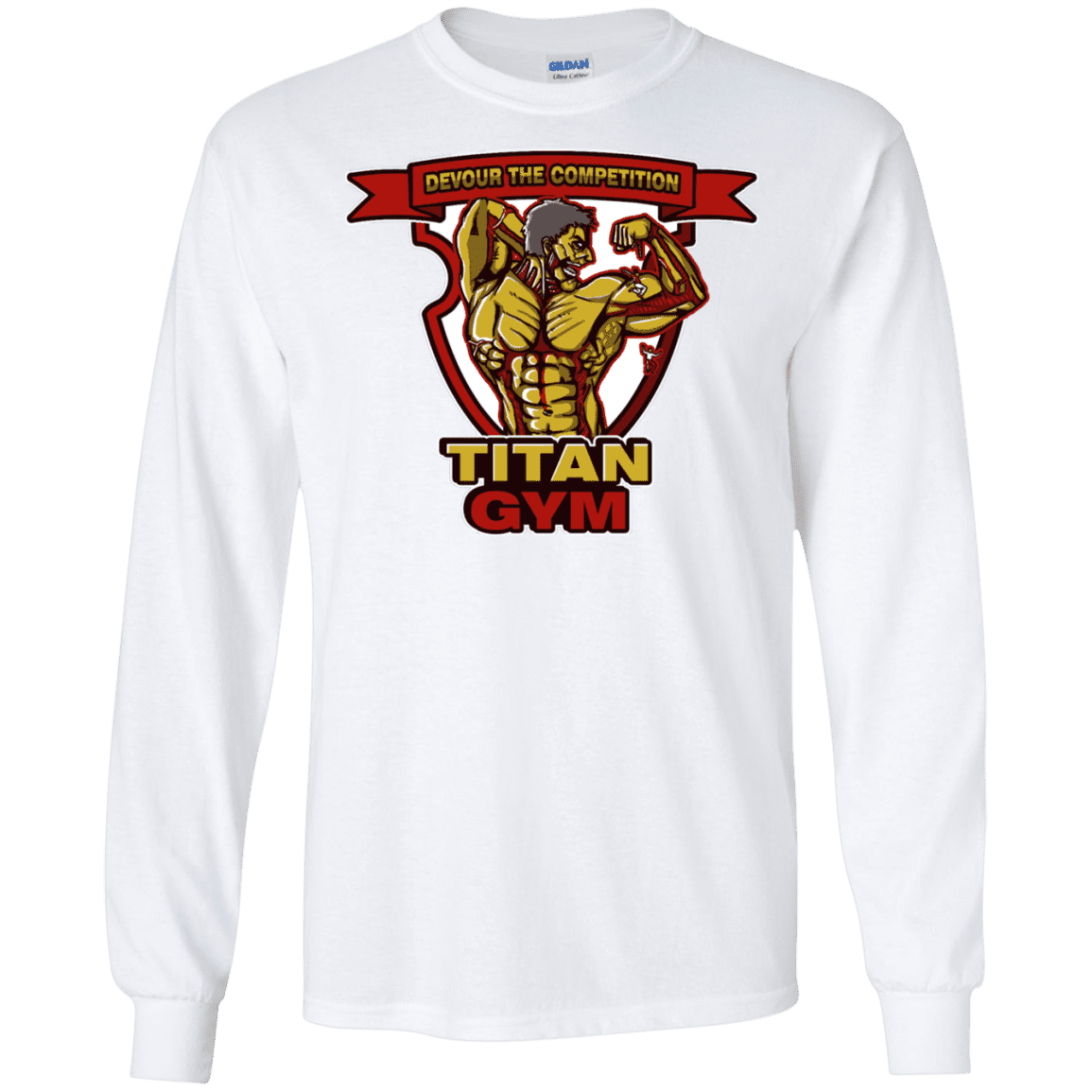 T-Shirts White / S Titan Gym Men's Long Sleeve T-Shirt