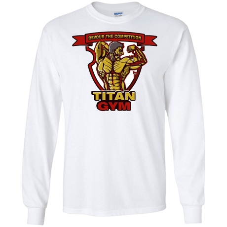 T-Shirts White / S Titan Gym Men's Long Sleeve T-Shirt