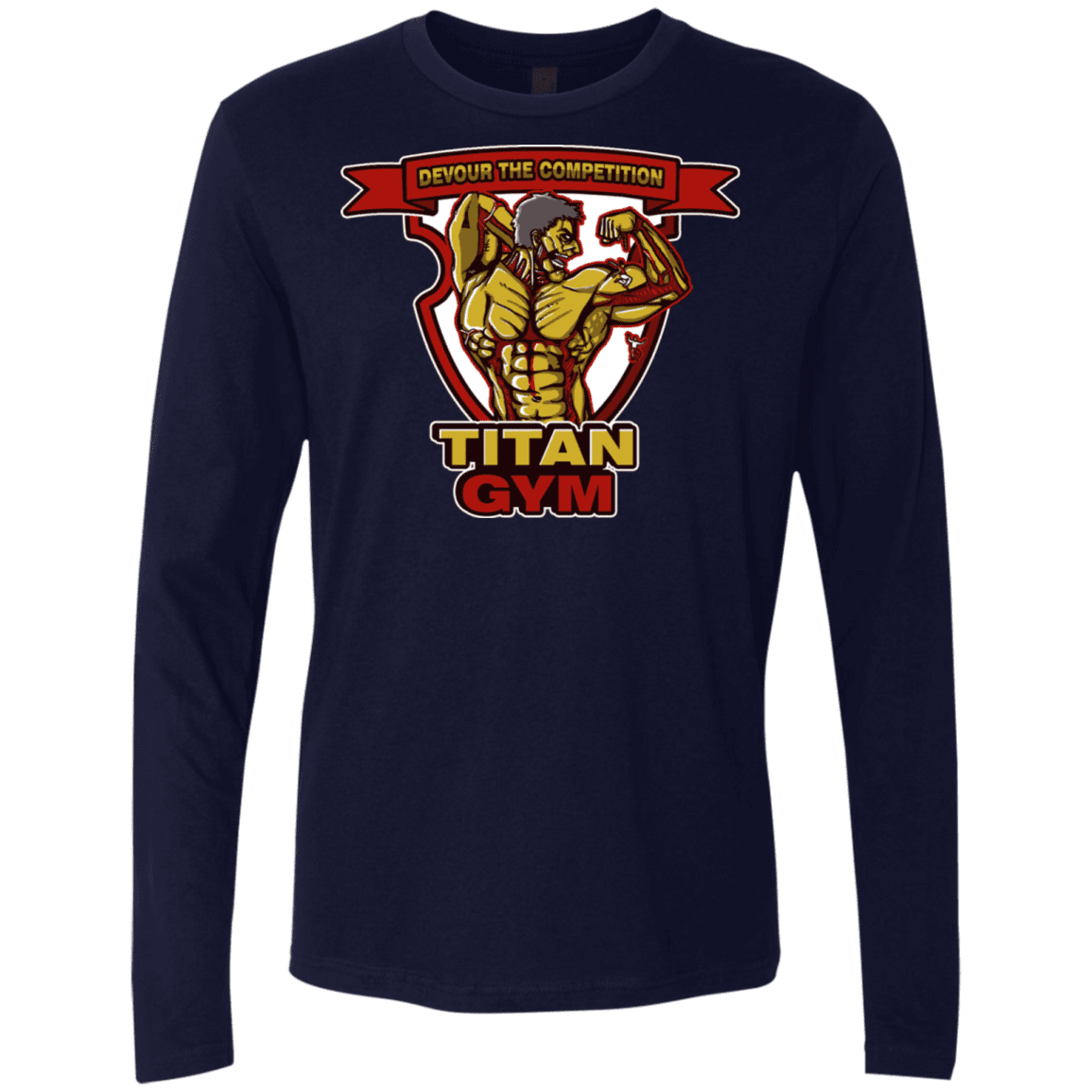 T-Shirts Midnight Navy / S Titan Gym Men's Premium Long Sleeve