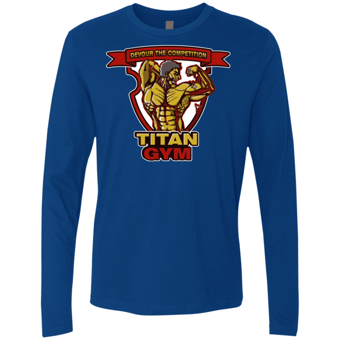 T-Shirts Royal / S Titan Gym Men's Premium Long Sleeve