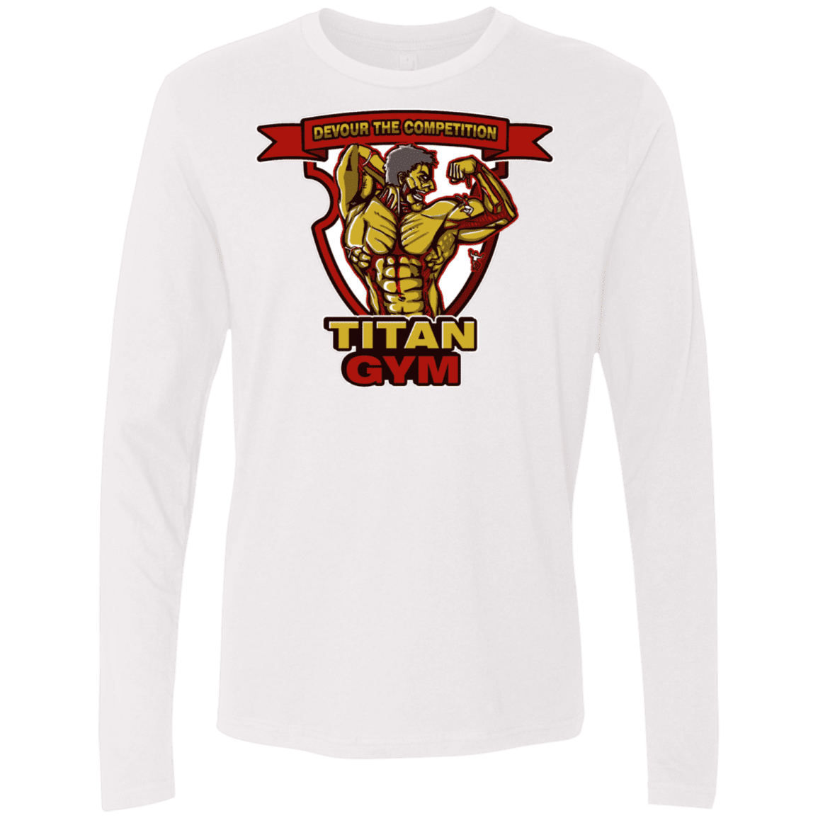 T-Shirts White / S Titan Gym Men's Premium Long Sleeve