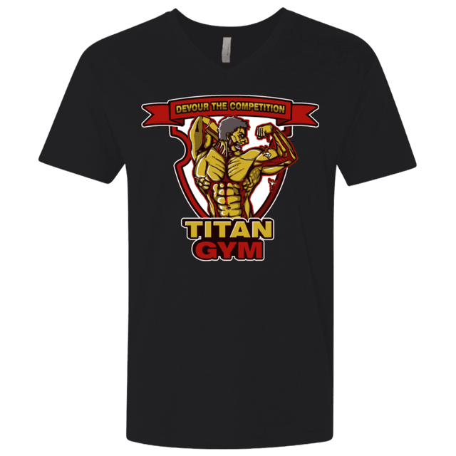 T-Shirts Black / X-Small Titan Gym Men's Premium V-Neck