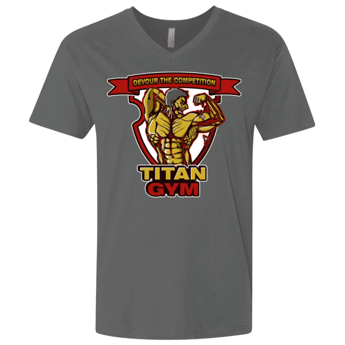 T-Shirts Heavy Metal / X-Small Titan Gym Men's Premium V-Neck