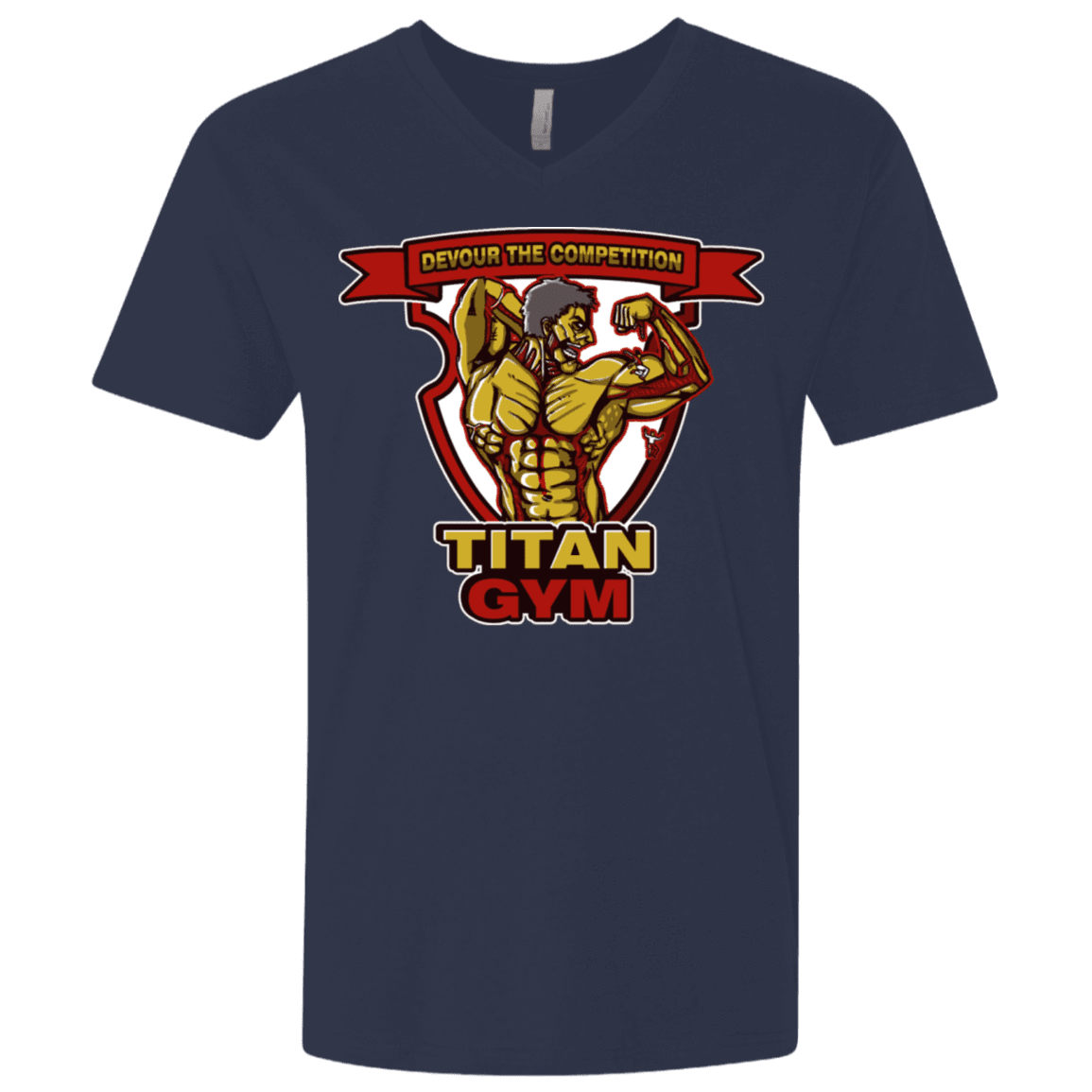 T-Shirts Midnight Navy / X-Small Titan Gym Men's Premium V-Neck