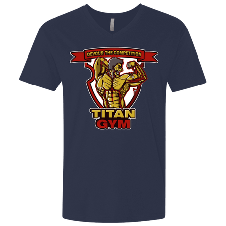 T-Shirts Midnight Navy / X-Small Titan Gym Men's Premium V-Neck